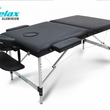 Массажный стол Aluminium (black) Черный