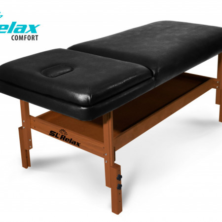 Массажный стол Relax Comfort черная кожа