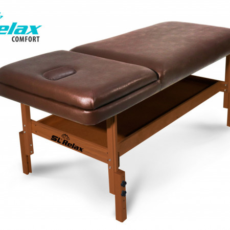 Массажный стол Relax Comfort коричневая кожа